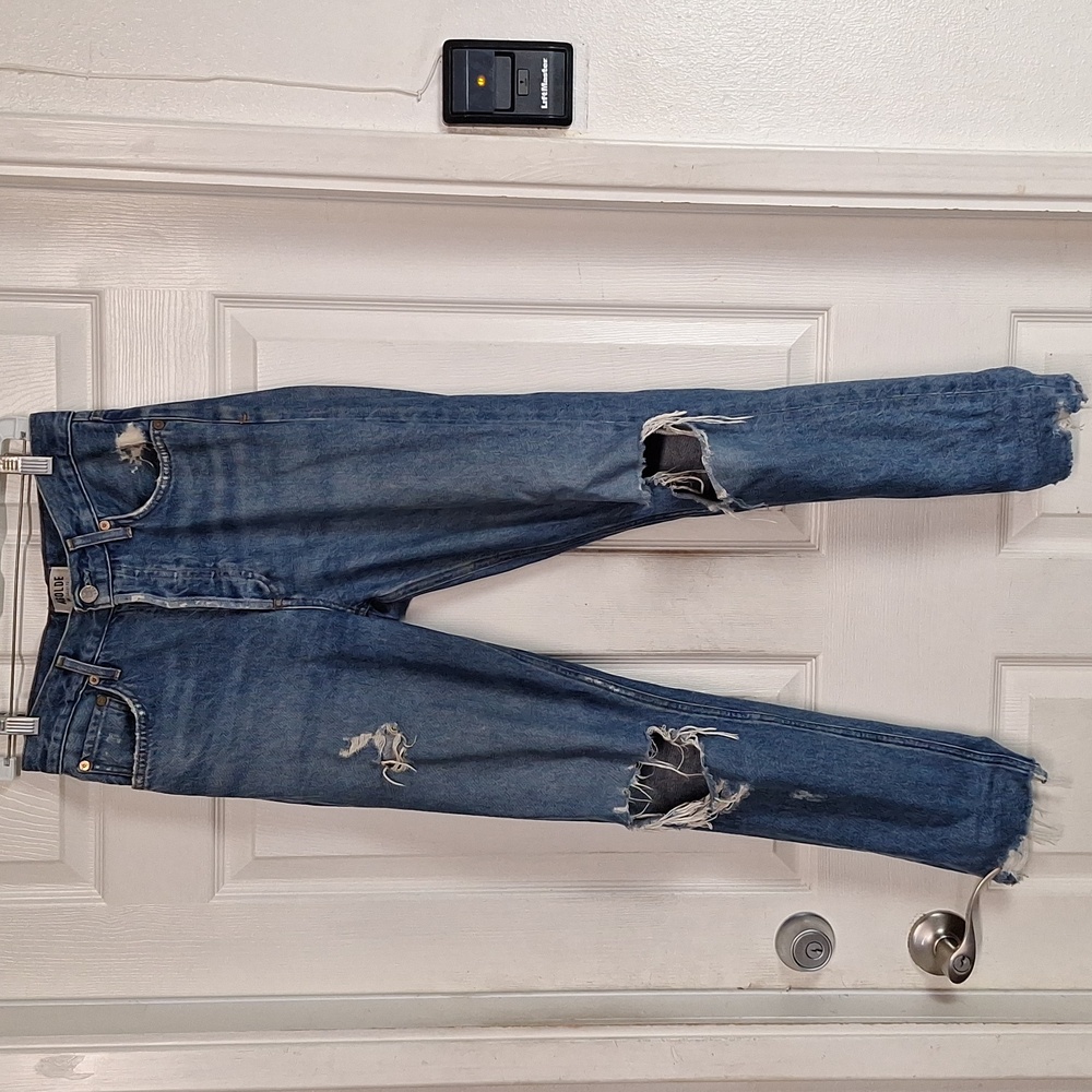 AGOLDE Jamie High Rise Jeans Distressed Women 26 Button Fly